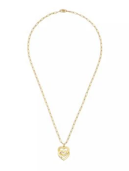 Dinh Van | Double Coeurs 18K Yellow Gold Pendant Necklace,商家Saks Fifth Avenue,价格¥18184