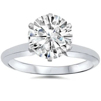 Pompeii3 | 2ct Solitaire Moissanite Engagement Ring 14k White Gold,商家Premium Outlets,价格¥3941