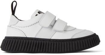 推荐Kids White Velcro Low Sneakers商品