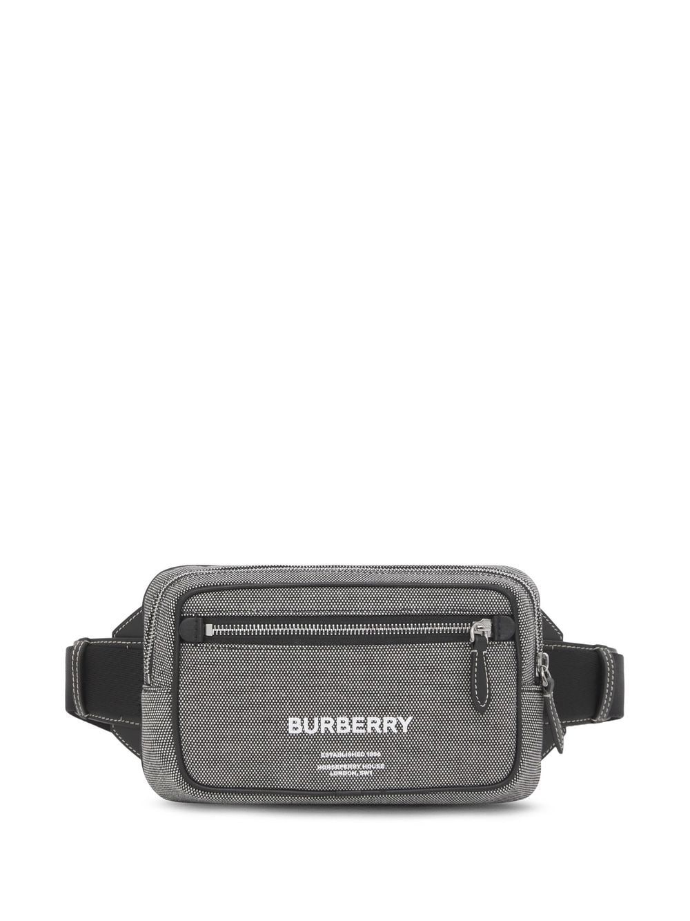 burberry包, Burberry | BURBERRY 男士灰色棉质字母LOGO印花腰包 8050816商品图片 独家减免邮费