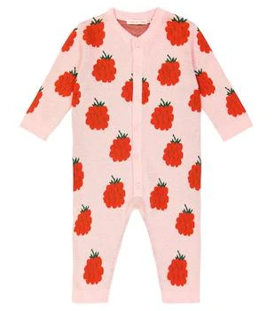 Tinycottons | Baby Raspberries cotton and wool playsuit,商家MyTheresa,价格¥558