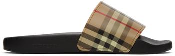 burberry鞋帆布鞋, Burberry | 驼色 Furley 拖鞋商品图片 