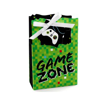 商品Game Zone - Pixel Video Game Party or Birthday Party Favor Boxes - Set of 12图片