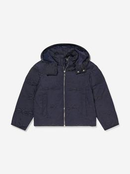 推荐Emporio Armani Navy Boys Down Padded Logo Puffer Jacket商品