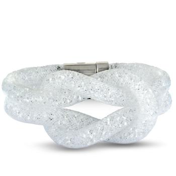 商品Swarovski | Stardust White Crystal Knot Bracelet 5184175 S  Small,商家Jomashop,价格¥210图片