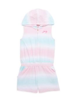 Juicy Couture | Baby Girl’s Tie-Dye Sleeveless Hooded Romper商品图片,2.9折