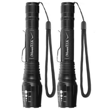Fresh Fab Finds | 2Packs Tactical Military LED Flashlight 50000LM Zoomable Rechargeable Alloy Aluminum Flashlight Torch,商家Verishop,价格¥438