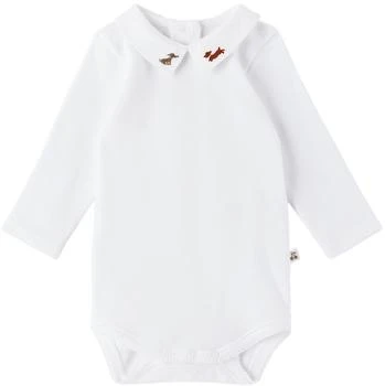 Bonpoint | Baby White Juillet Bodysuit 6.5折, 独家减免邮费