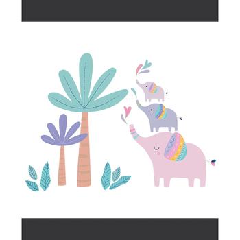 商品Bedtime Originals | Elephant Dreams Colorful Tree Wall Decals / Stickers,商家Macy's,价格¥122图片