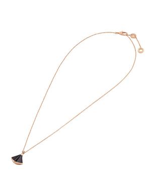bvlgari项链, BVLGARI | Rose Gold Onyx And Diamond Divas' Dream Necklace商品图片 