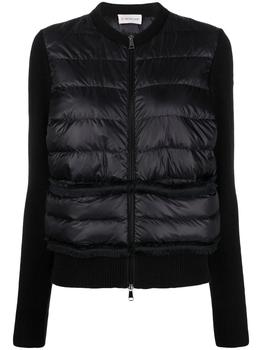 moncler polo, Moncler | MONCLER panelled knit puffer jacket商品图片 7.6折
