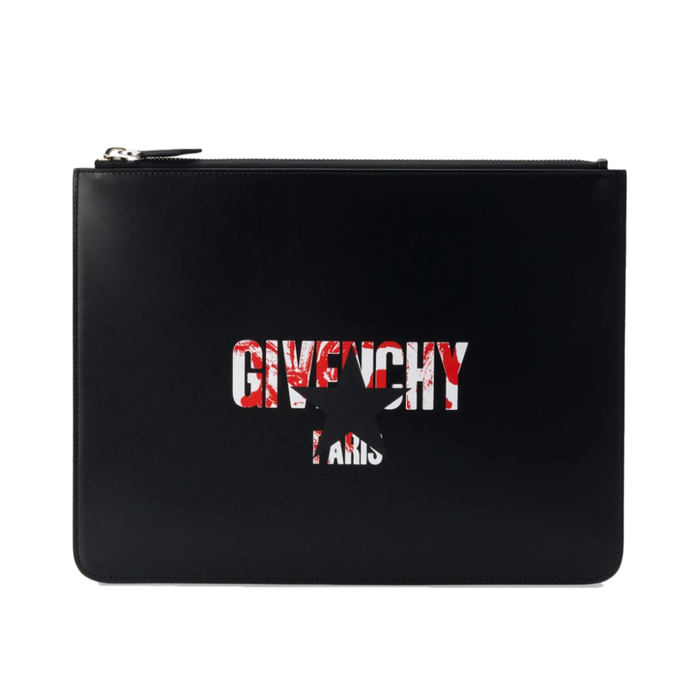 纪梵希打火机价格, Givenchy | Givenchy 纪梵希 男士黑色牛皮字母星星印花手拿包 BK600JK06E-009商品图片 独家减免邮费