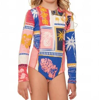 Maaji | Girls' Paradise Postals Miku Long Sleeve One Piece Set In Multicolor,商家Premium Outlets,价格¥555