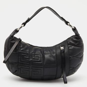 推荐Givenchy Black Monogram Quilted Leather Hobo商品