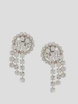 Alessandra Rich | Alessandra Rich Crystal Cascade Earrings,商家Baltini,价格¥2140