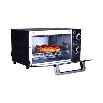 商品Total Chef | 4-Slice Toaster Oven, 1000W, Black Compact Countertop Oven with Natural Convection, Temperature Control Dial, 30 Minute Timer, Bake, Toast, Roast, Includes Baking Pan and Toasting Rack,商家Macy's,价格¥371图片