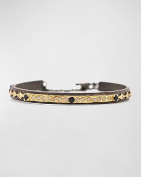 商品Armenta | 18K Gold Old World Sapphire Diamond Cuff Bracelet,商家Neiman Marcus,价格¥18532图片