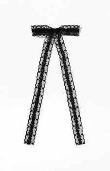 LA Hearts | Rosette Scalloped Bow Bar Hair Clip,商家PacSun,价格¥22