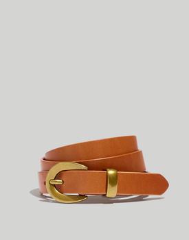 Madewell | Chunky Buckle Skinny Leather Belt商品图片,