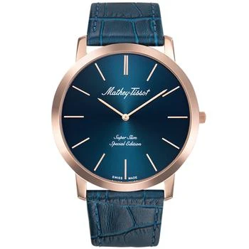 推荐Mathey Tissot Men's Blue dial Watch商品