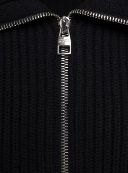 トップス ALEXANDRER McQUEEN / Blouson cardigan Alexander McQueen Ribbed Knit Zip-Up Cardigan – On Sale Now