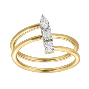 LuvMyJewelry | Tayla 14K Gold Lab Grown Diamond Ring - 0.34 Ct,商家Premium Outlets,价格¥6730