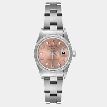 美国劳力士手表, [二手商品] Rolex | Rolex Salmon Stainless Steel Oyster Perpetual Date 79190 Women's Wristwatch 26 mm商品图片 