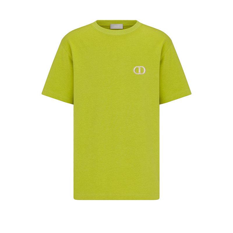 Dior | 【预售3-7天】DIOR/迪奥 22年春夏新款 男士绿色纯棉CD Icon标志宽松版型短袖T恤943J605A0554_C681商品图片,7.9折, 包邮包税