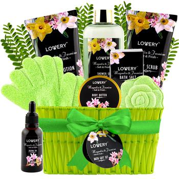商品Lovery Luxury Spa Bath Gift Set - Magnolia Jasmine Scented with Jojoba Oil,商家Premium Outlets,价格¥330图片