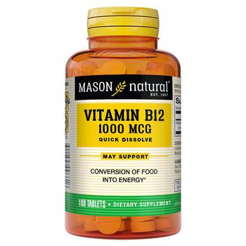 商品Mason Natural | Vitamin B-12 1000mcg, Sublingual Tablets,商家Walgreens,价格¥61图片