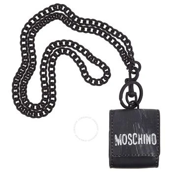 Moschino | Black Abstract-Print Airpod Case,商家Jomashop,价格¥602