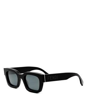 推荐Signature Rectangular Sunglasses, 50mm商品