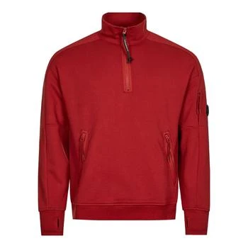 推荐CP Company Quarter Zip Sweatshirt - Ketchup商品