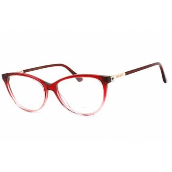 Jimmy Choo | Jimmy Choo Women's Eyeglasses - Full Rim Cat Eye Shape Burgundy Frame | JC287 07W5 00 2.9折×额外9折x额外9.5折, 独家减免邮费, 额外九折, 额外九五折