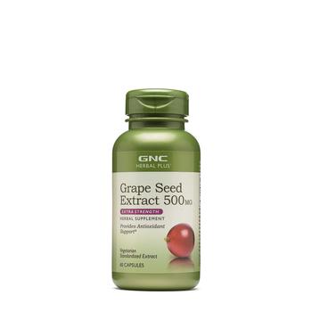 商品GNC Herbal Plus Grape Seed Extract 500mg - Extra Strength, 60 Capsules, Provides Antioxidant Support,商家Amazon US editor's selection,价格¥323图片