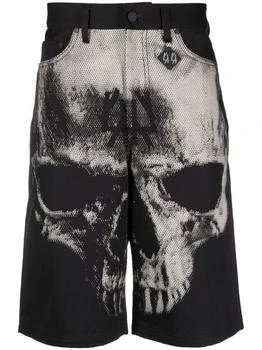 推荐Black 5 Pocket Skull Shorts商品