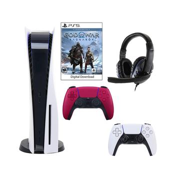 商品Playstation | Sony 5 Core Console with God of War: Ragnarok with Headset and DualSense Controller in Cosmic Red,商家Macy's,价格¥5724图片