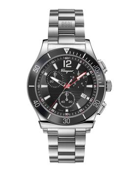 男士休闲菲拉格慕手表, Salvatore Ferragamo | Ferragamo 1898 Sport Chronograph Watch商品图片 4.7折, 独家减免邮费