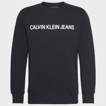 推荐Calvin Klein Jeans Men's Core Institutional Logo Sweatshirt - CK Black商品
