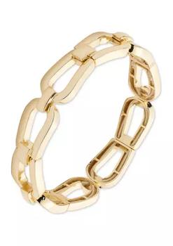 product Gold Tone Geometric Link Bracelet image