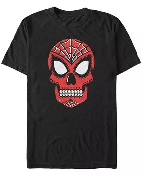 Marvel | Marvel Men's Spider-Man Sugar Skull Big Face Mask Short Sleeve T-Shirt,商家Macy's,价格¥187