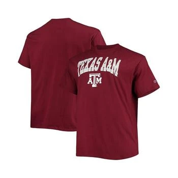 CHAMPION | Men's Maroon Texas A&M Aggies Big and Tall Arch Over Wordmark T-shirt 