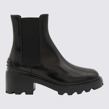 推荐TOD'S BLACK LEATHER ANKLE BOOTS商品