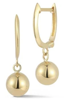 Ember Fine Jewelry | 14K Gold Huggie Drop Earrings,商家Nordstrom Rack,价格¥2476