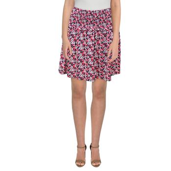 推荐MICHAEL Michael Kors Womens Floral Smocked Mini Skirt商品