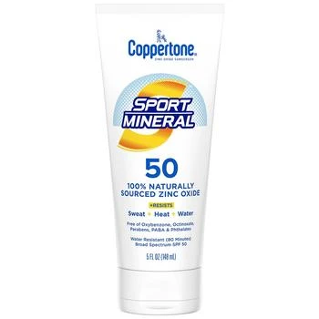 Coppertone Sport Mineral | SPF 50 Mineral Sunscreen Lotion,商家Walgreens,价格¥100