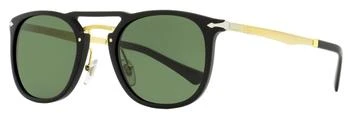 推荐Persol Unisex Oval Sunglasses PO3265S 95/31 Black/Gold 50mm商品