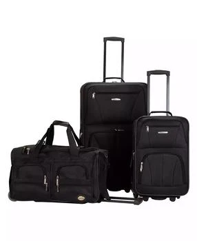 Rockland | 3-Pc. Softside Luggage Set,商家Macy's,价格¥1077