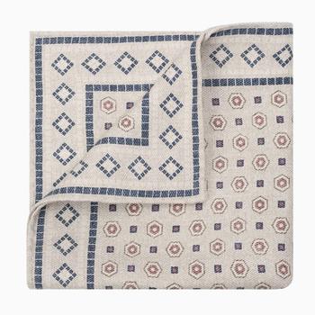 商品Brunello Cucinelli | Pocket handkerchief with geometric print,商家The Double F,价格¥1684图片