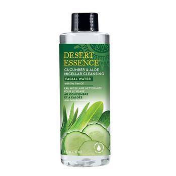 精华水, Desert Essence Bath and Body | Desert Essence Cucumber and Aloe Micellar Cleansing Facial Water, 8 Oz商品图片 